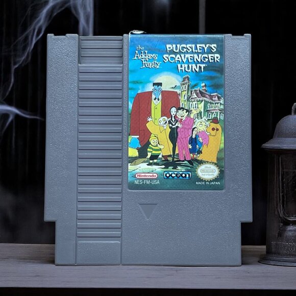 1993 Addams Family Pugsley's Scavenger Hunt Cartridge Nintendo NES Video Game